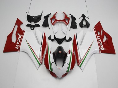 Inyección Kits Carenados Moto Ducati 1199 11-14 - Blanco Rojo