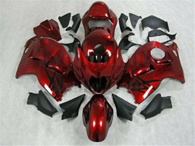 Inyección Kits Carenados Moto GSXR 1300 Hayabusa 96-07 - Rojo Negro