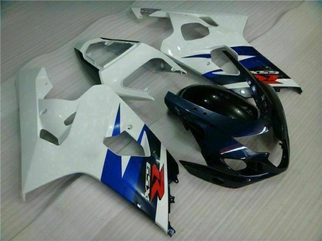 Inyección Kits Carenados Moto GSXR 600 / 750 K4 04-05 - Blanco Negro