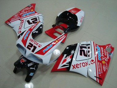 Kits Carenados Moto Ducati 748 916 996 996S 93-05 - Rojo Blanco Xerox 21