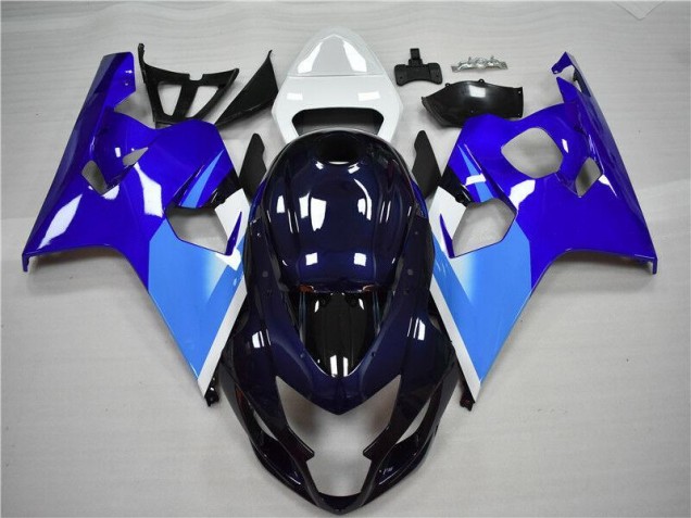 Kits Completo Carenados Moto ABS GSXR 600 / 750 K4 04-05 - Azul Blanco