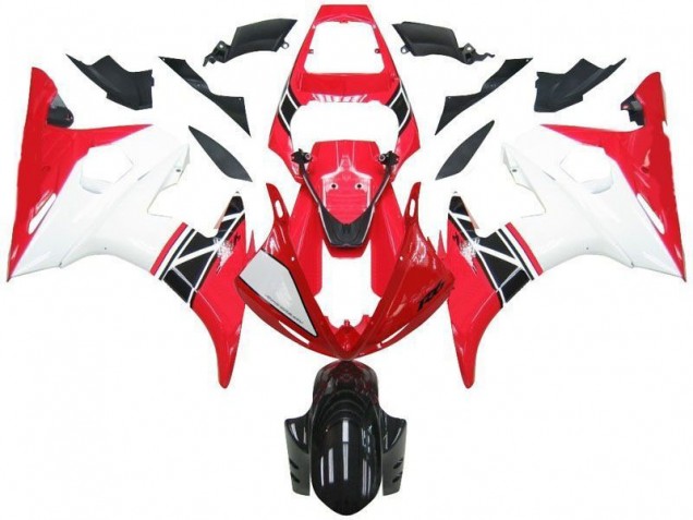 Kits Completo Carenados Moto ABS R6 03-05 - Rojo Blanco Negro